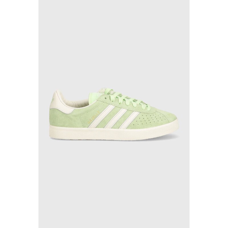 Semišové sneakers boty adidas Originals Gazelle 85 zelená barva, IG6222