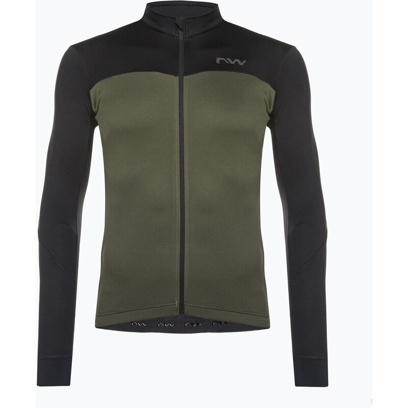 Pánský cyklistický dres Northwave Force 2 LS Full Zip 02 black