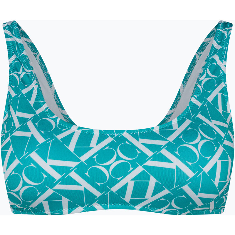 Horní díl plavek Calvin Klein Bralette-RP Print monogram blue