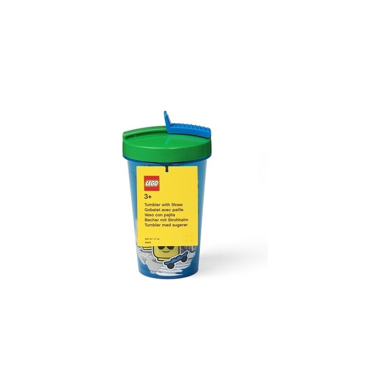 LEGO kelímek s brčkem 0,5 l