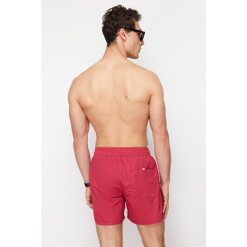 Trendyol 2-Pack Black - Burgundy Basic Marine Shorts