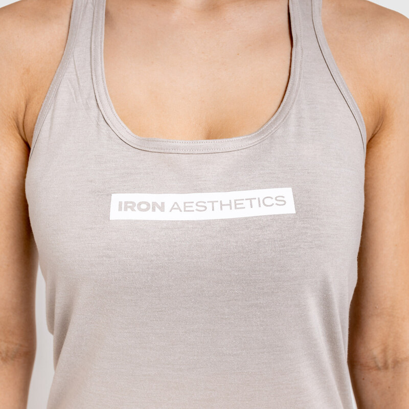 Dámské sportovní tílko Iron Aesthetics Racerback, slate