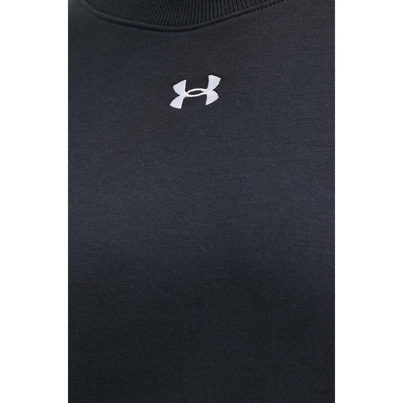 Mikina Under Armour dámská, černá barva, melanžová