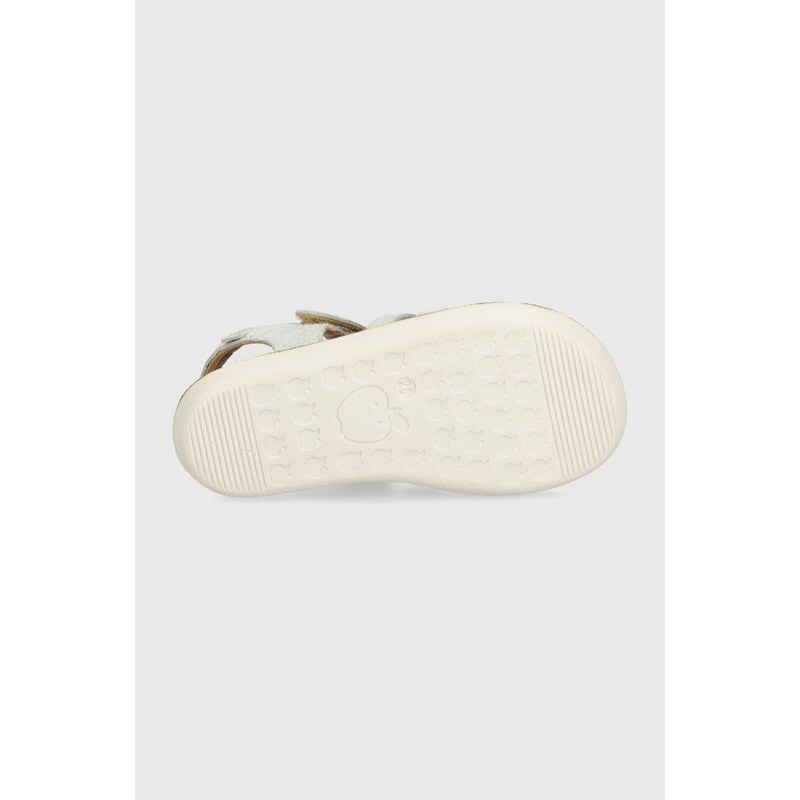Dětské semišové sandály Shoo Pom GOA SPART stříbrná barva