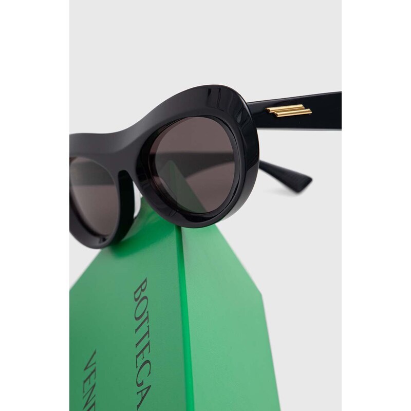 Sluneční brýle Bottega Veneta dámské, tmavomodrá barva, BV1284S