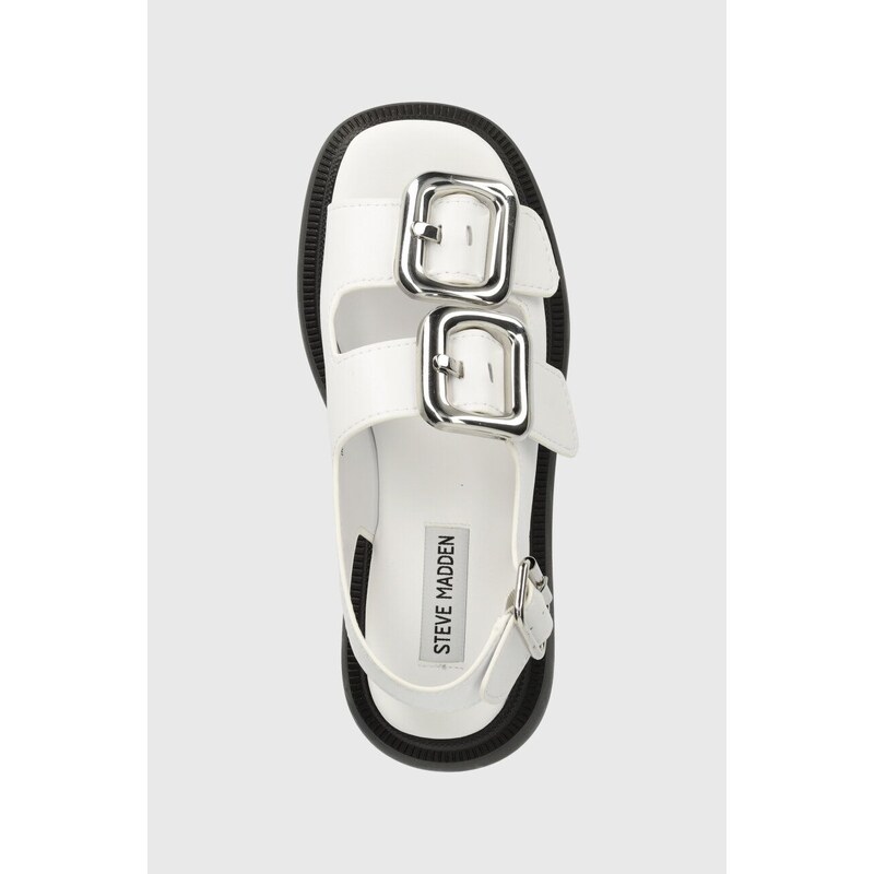 Kožené sandály Steve Madden Transporter dámské, bílá barva, na platformě, SM11003060