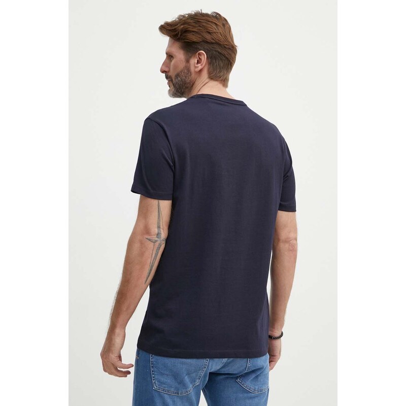 Bavlněné tričko Guess tmavomodrá barva, s potiskem, M4GI16 I3Z14