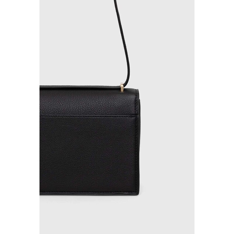 Kožená kabelka Tory Burch Miller Shoulder Bag černá barva, 154703.001