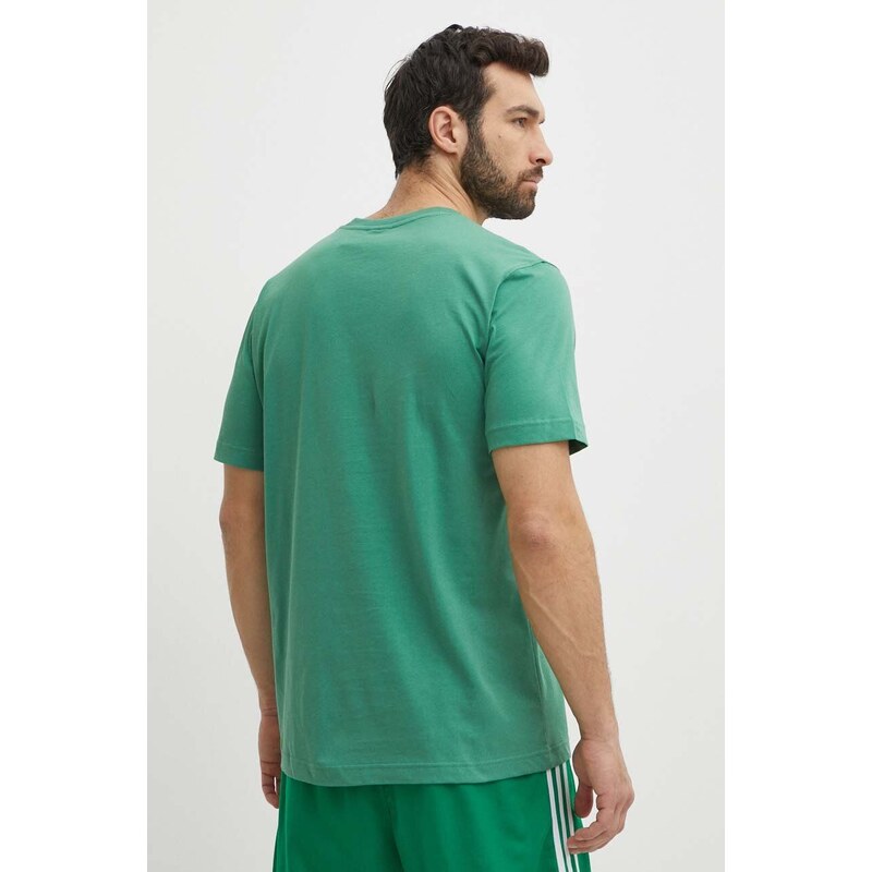 Bavlněné tričko adidas Originals zelená barva, IN0671