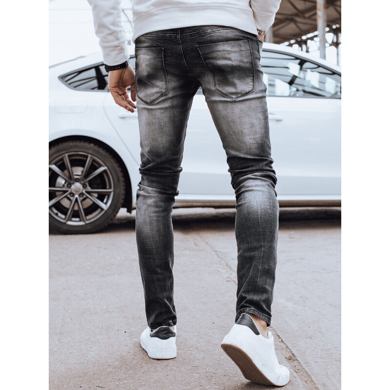 Pánské šedé džínové kalhoty Dstreet