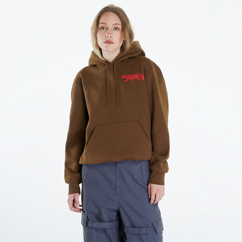 Pánská mikina Carhartt WIP Hooded Rocky Script Sweat UNISEX Lumber