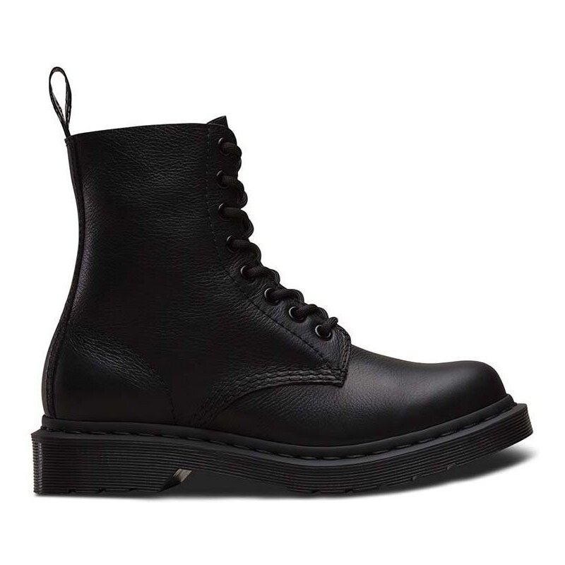 Kožené workery Dr. Martens 1460 Pascal MONO dámské, černá barva, na plochém podpatku, 24479001