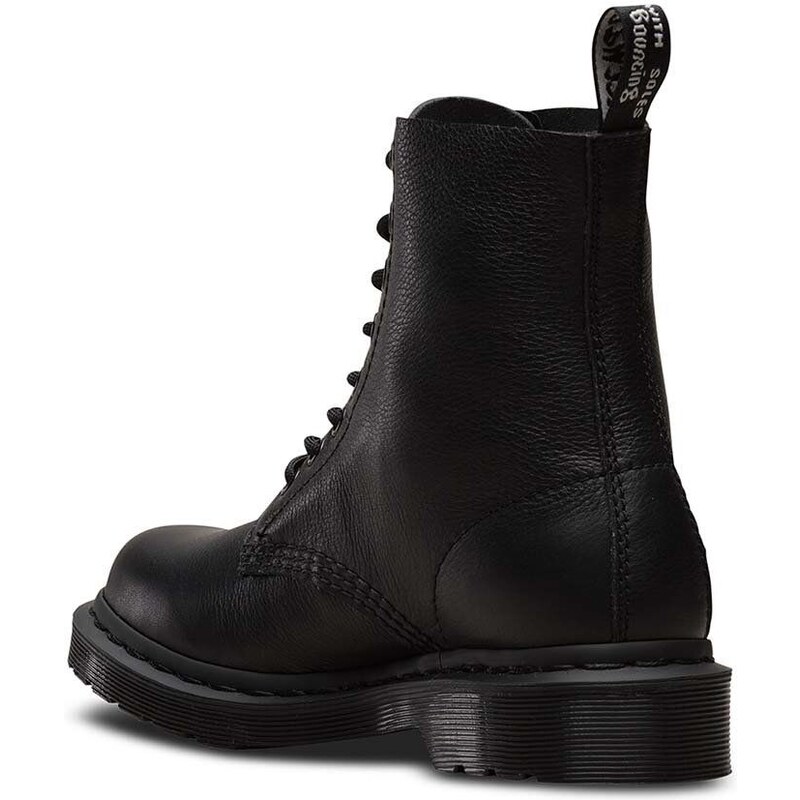 Kožené workery Dr. Martens 1460 Pascal MONO dámské, černá barva, na plochém podpatku, 24479001