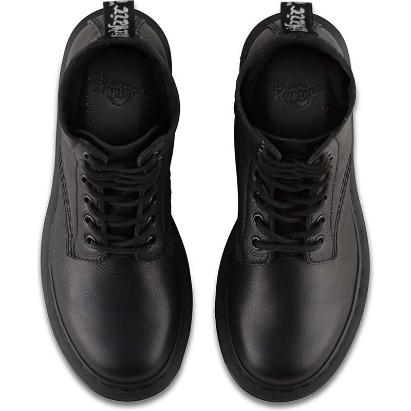 Kožené workery Dr. Martens 1460 Pascal MONO dámské, černá barva, na plochém podpatku, 24479001