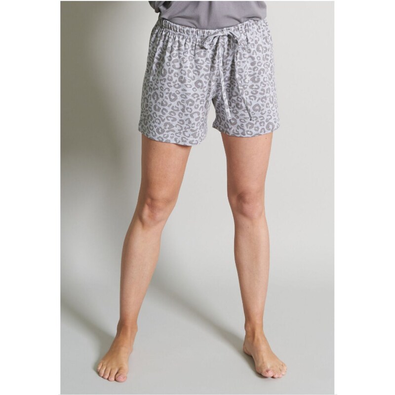 Tom Tailor 64007 dámské triko+kratasy(pyžamo), šedá+zvířecí vzor