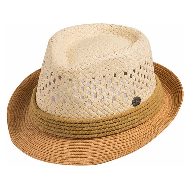 Karfil Hats Unisex letní klobouk Aaron hnědý