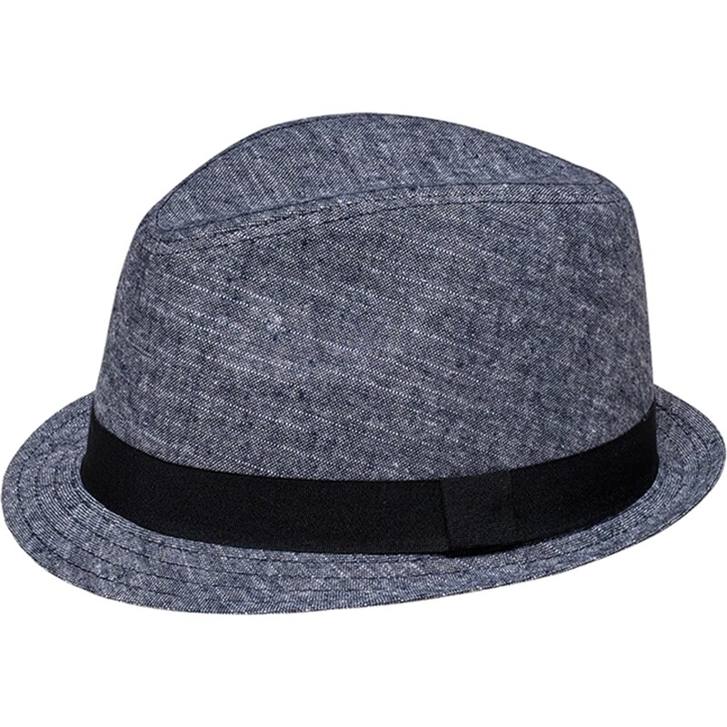 Karfil Hats Unisex trilby klobouk Hubert modrý