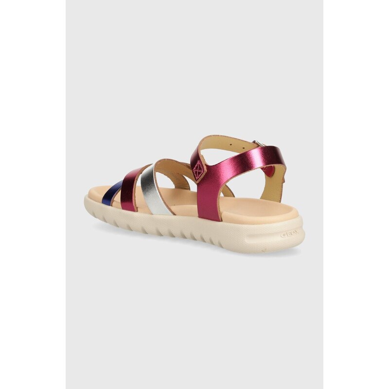 Dětské sandály Geox SANDAL SOLEIMA fialová barva