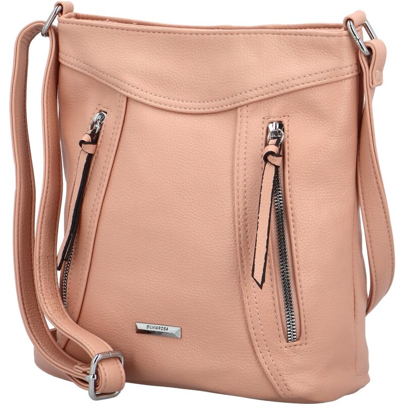 Dámská crossbody kabelka růžová - Silvia Rosa Lindsey růžová