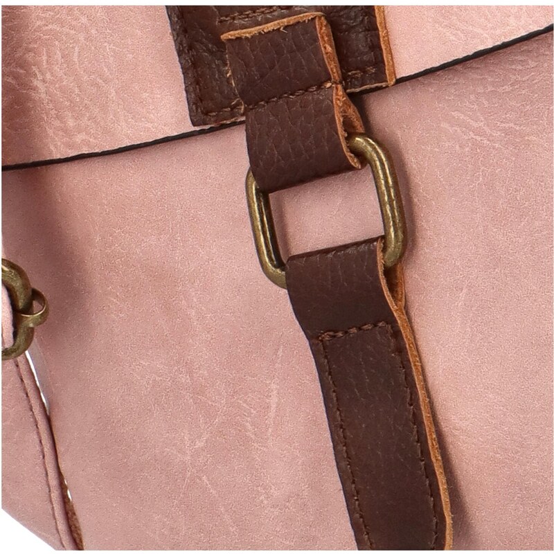Dámská crossbody kabelka růžová - Paolo bags Oresta růžová