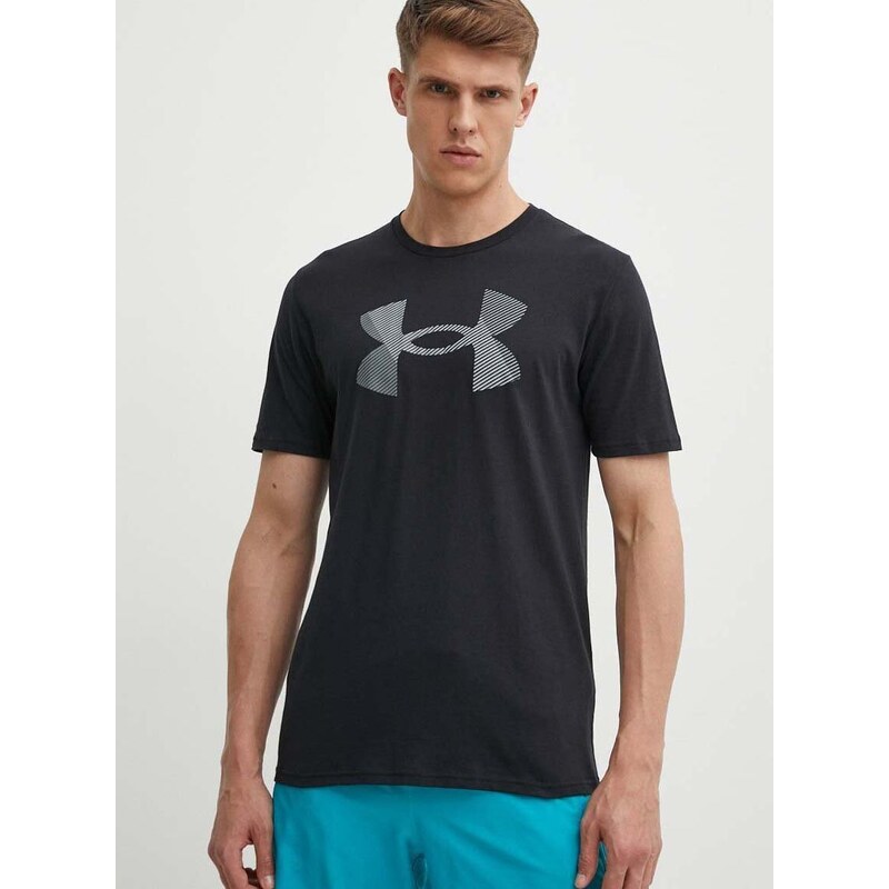 Tričko Under Armour černá barva, s potiskem