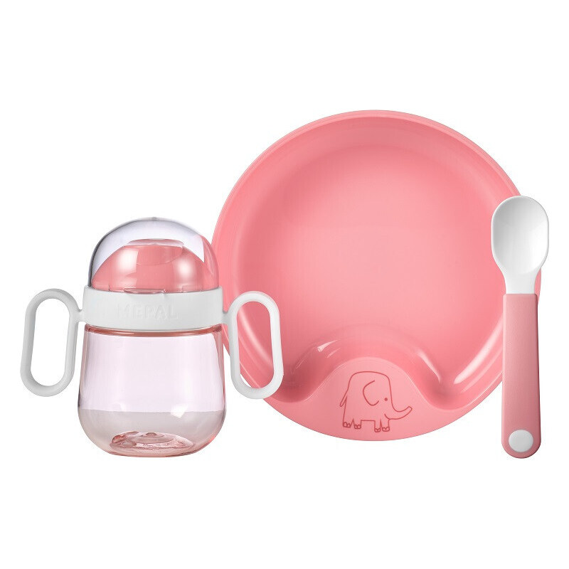 Dětský jídelní set Mio, 3ks, Mepal, růžový