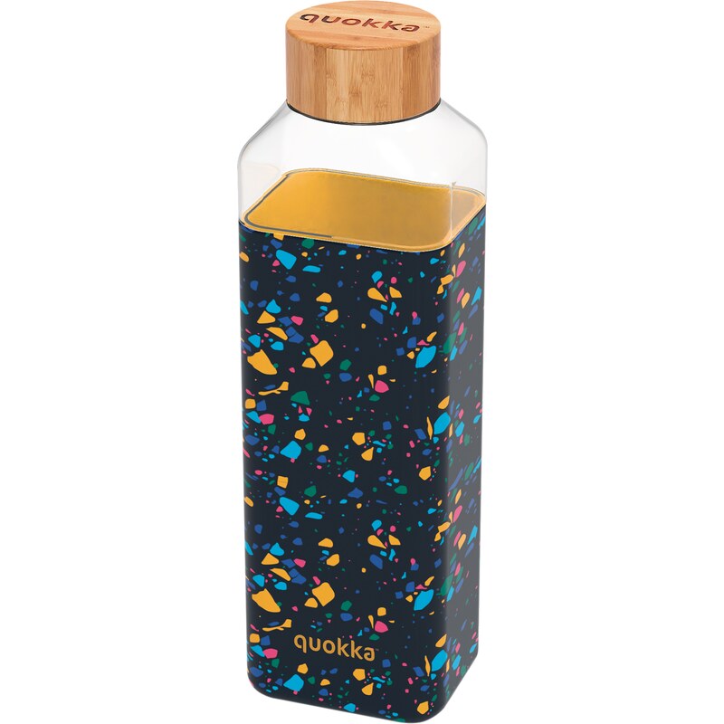 Skleněná láhev na vodu Storm, 700ml, Quokka, neo terrazzo