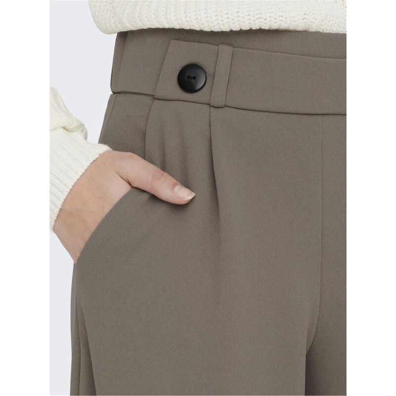 Hnědé dámské široké kalhoty JDY Geggo - Dámské