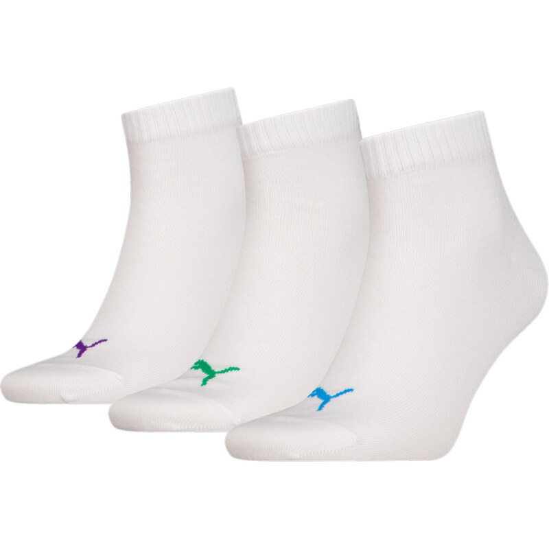 3PACK ponožky Puma bílé