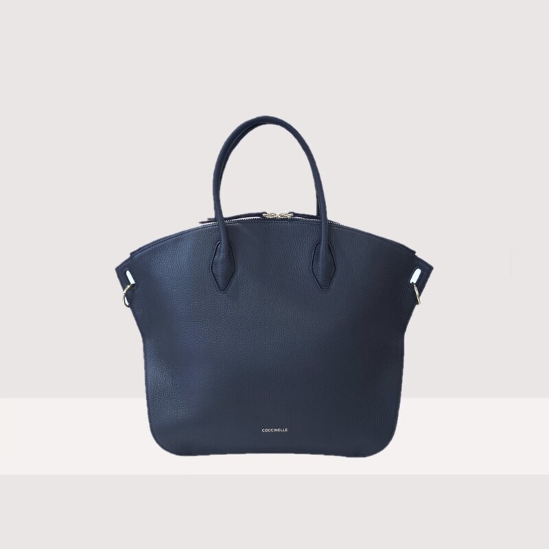 COCCINELLE FLARE KOŽENÁ KABELKA MIDNIGHT BLUE SS24