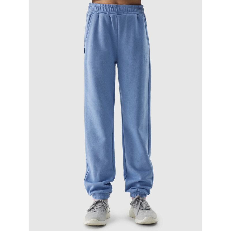 Dívčí tepláky typu jogger 4F - denim