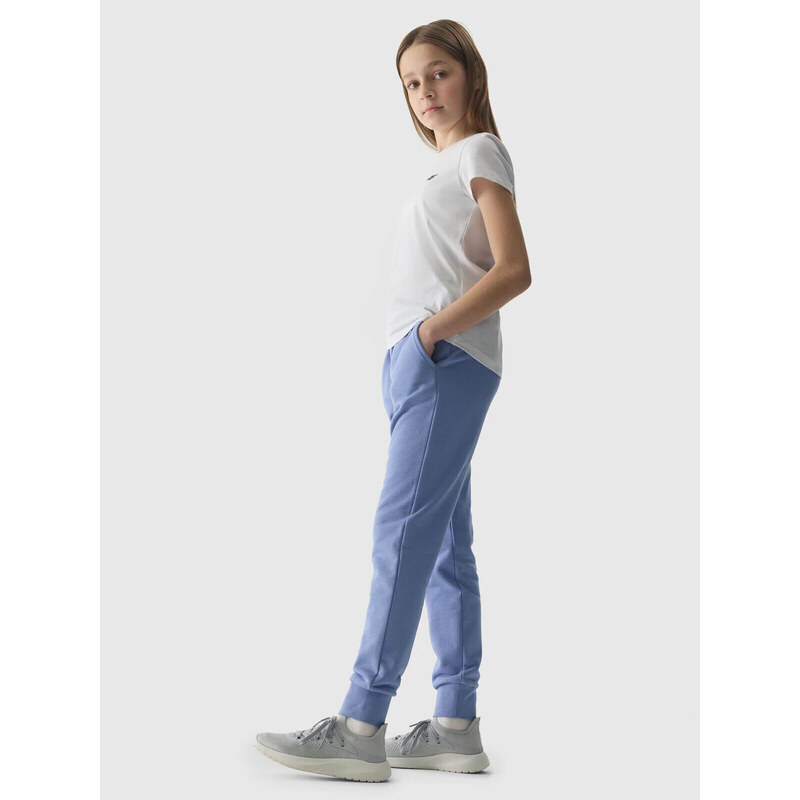 Dívčí tepláky typu jogger 4F - denim