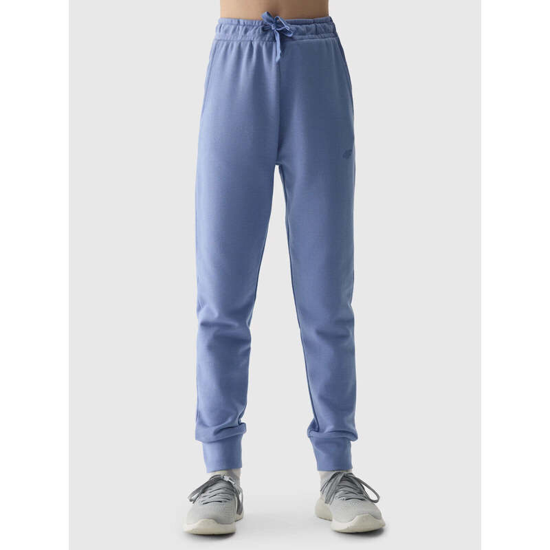 Dívčí tepláky typu jogger 4F - denim