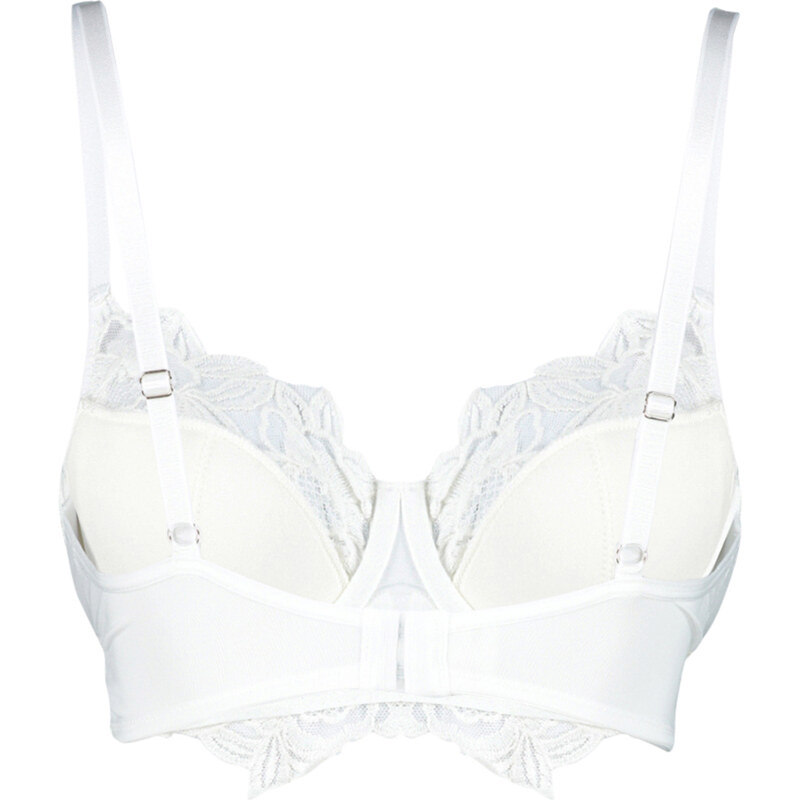 Trendyol Bridal White Brode Lace Detailed Covered Knitted Bra