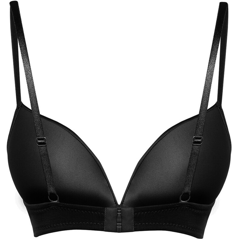 Trendyol Black Modal Satin Detailed Plump Effect Covered Knitted Bra