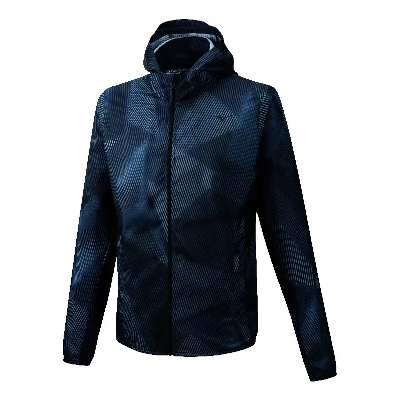 Pánská bunda Mizuno Printed Hoodie Jacket černá, S