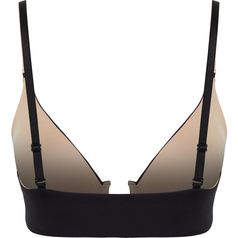 Trendyol Black-Skin Polyamide Double-Sided Wearable Covered Knitted Bra