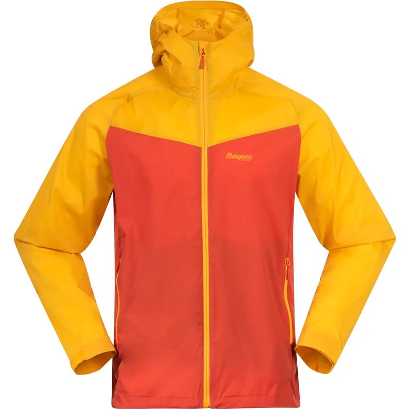 Pánská bunda Bergans Microlight Jacket Brick/Light Golden Yellow