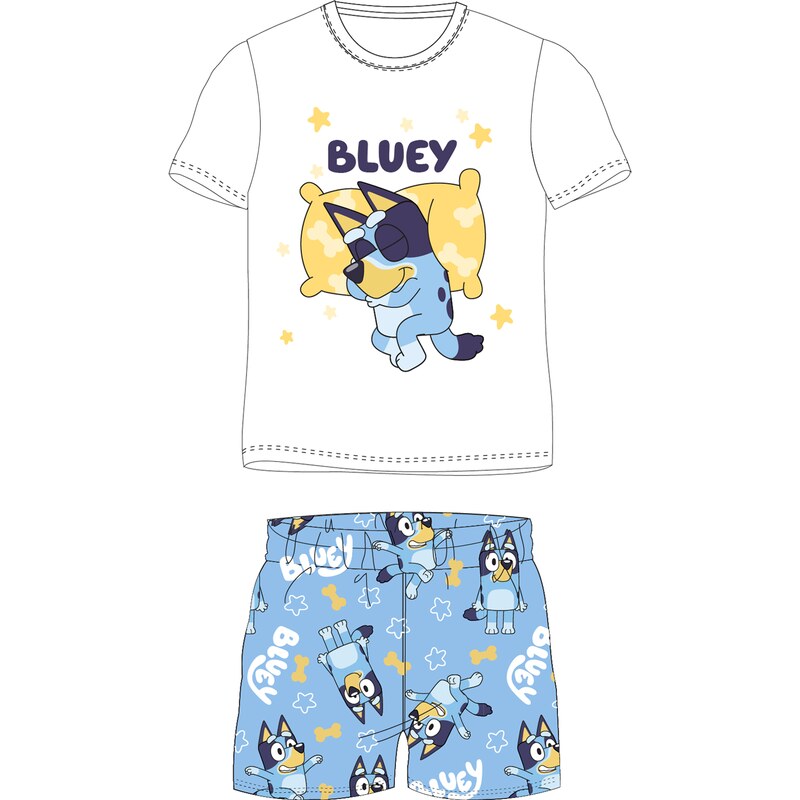 Bluey - licence Chlapecké pyžamo - Bluey 5204009, bílá / světle modrá