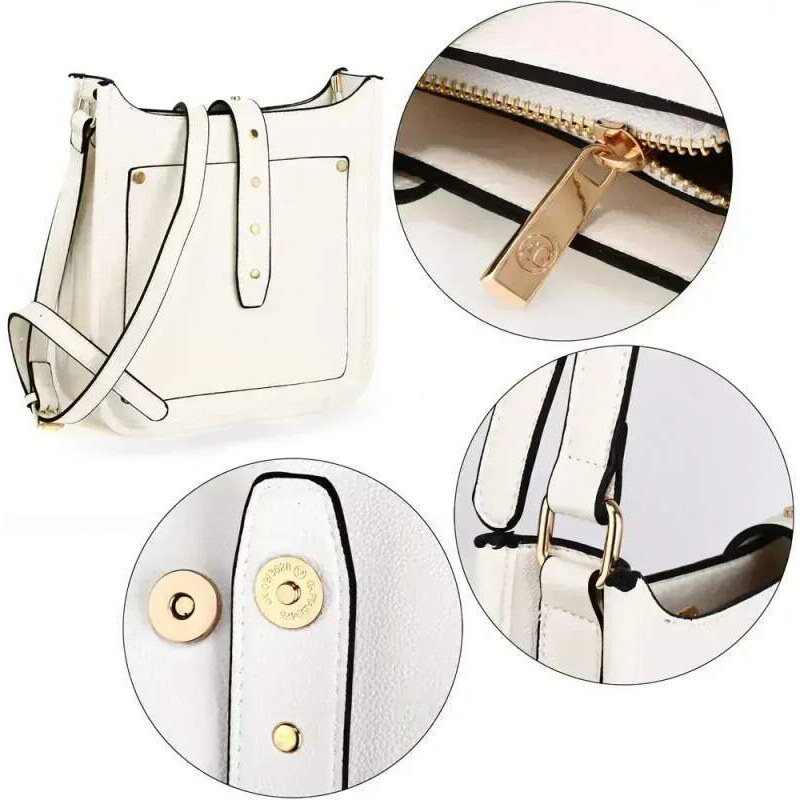 Anna Grace London Anna Grace Dámská bílá kabelka crossbody AG0588 white