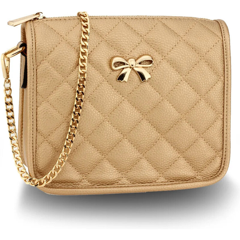 Anna Grace London Anna Grace Zlatá dámská crossbody kabelka