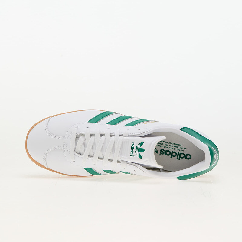 adidas Originals Pánské nízké tenisky adidas Gazelle Cloud White/ Bold Green/ Gold Metallic