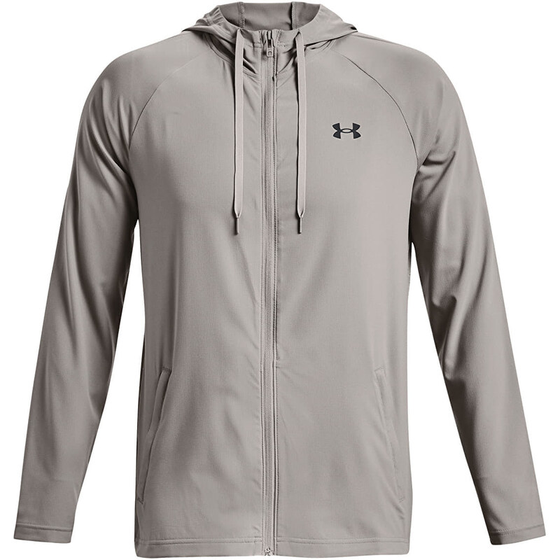 Pánská mikina Under Armour Wvn Perforated Wndbreaker Pewter