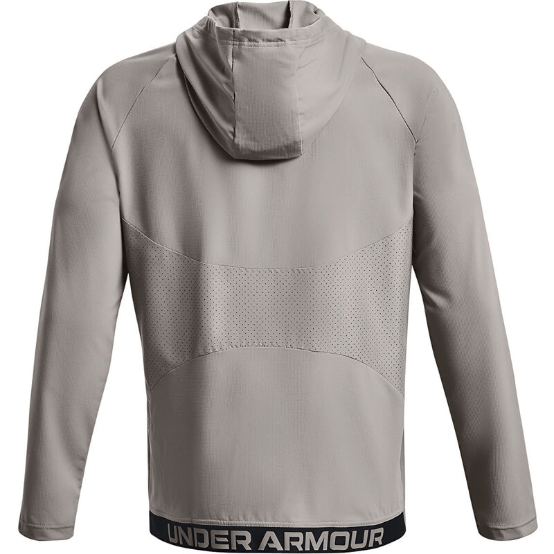 Pánská mikina Under Armour Wvn Perforated Wndbreaker Pewter