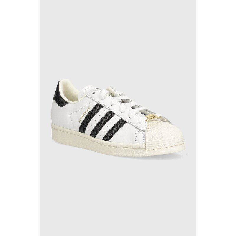 Kožené sneakers boty adidas Originals Superstar bílá barva, IF3637