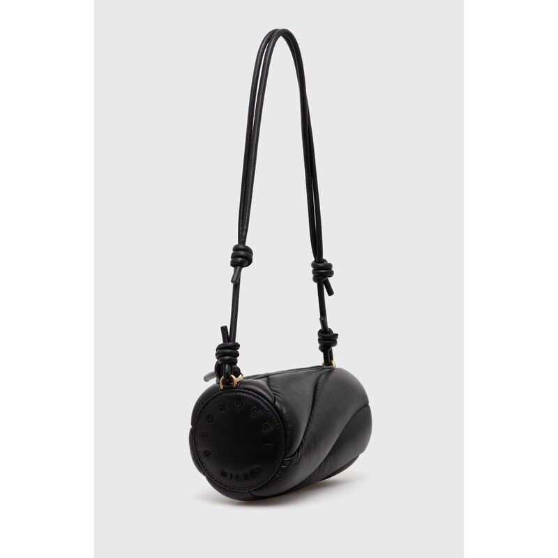 Kožená kabelka Fiorucci Black Leather Mella Bag černá barva, U01FPABA001LE04BK01