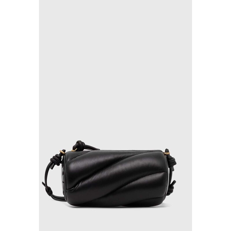 Kožená kabelka Fiorucci Black Leather Mella Bag černá barva, U01FPABA001LE04BK01