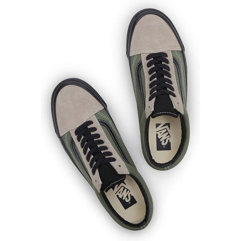 Tenisky Vans Premium Standards Old Skool 36 pánské, zelená barva, VN000CQDCL31