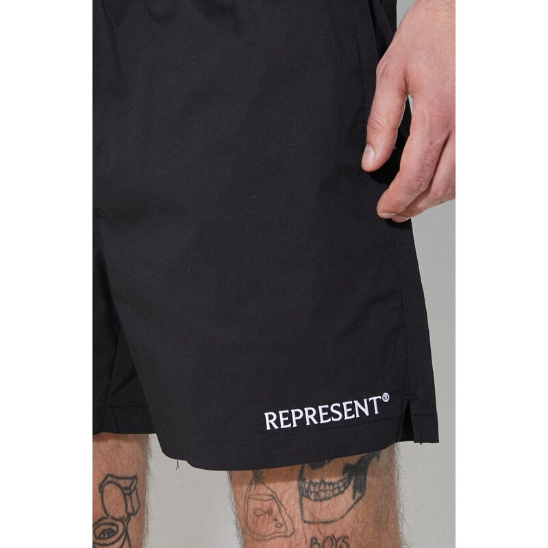 Kraťasy Represent Represent Short pánské, černá barva, MLM704.01