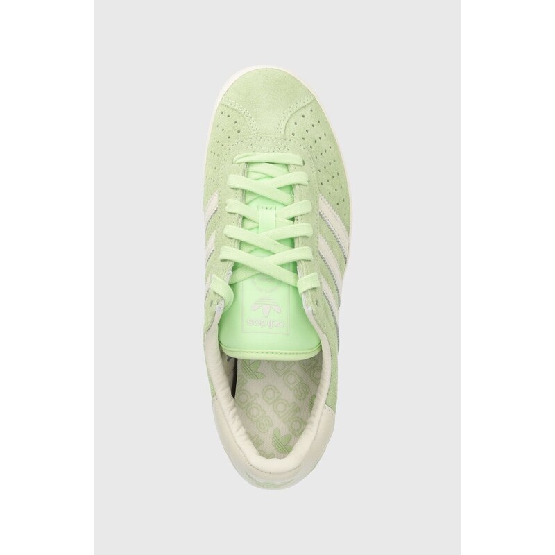 Semišové sneakers boty adidas Originals Gazelle 85 zelená barva, IG6222